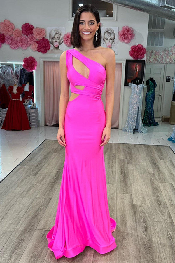 plus size hot pink dresses Yvette Lace A-Line Midi Dress - Pink main image 1