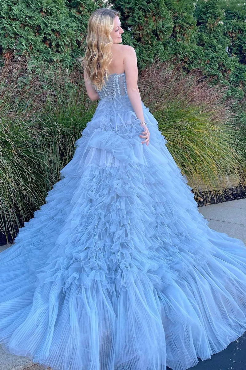 Elegant A-line Long Prom Dresses, Girl Party 2023 Prom Dresses, Sweeth –  ClaireBridal