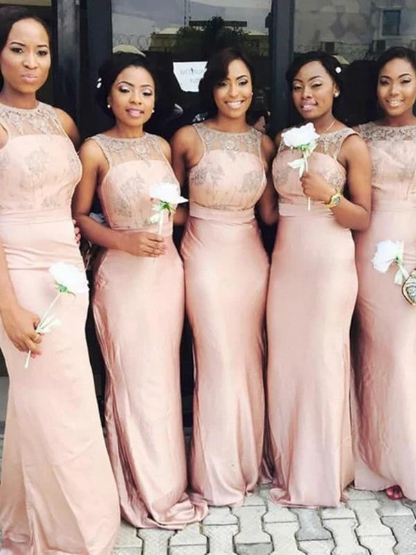 Sleeveless Long Bridesmaid Dresses, Lace Bridesmaid Dresses, 2020 Wedd   ClaireBridal
