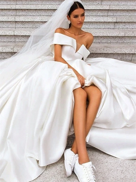 Wedding dress elegant classic hot sale