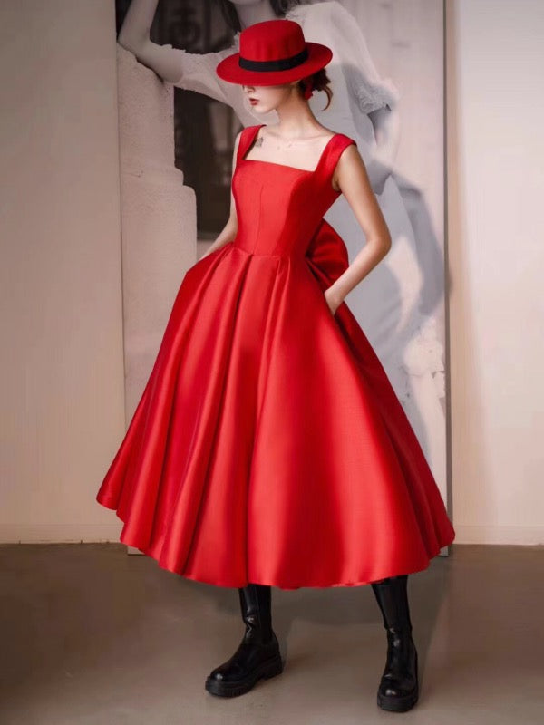 Red Color A-line Wedding Dresses, Simple Newest Bridal Gowns ClaireBridal Red Color A-line Wedding Dresses, Simple Newest Bridal Gowns ClaireBridal