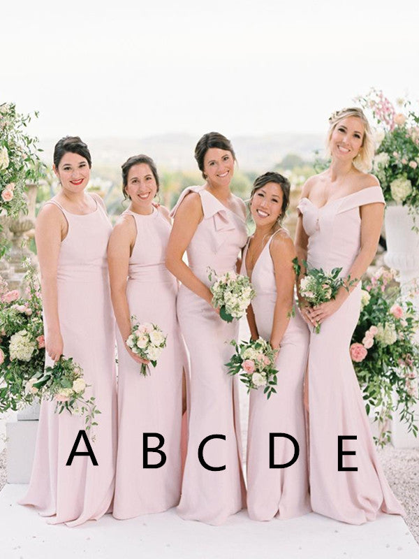 Mix Designs Pink Bridesmaid Dresses, Fashion Mismatched Bridesmaid Dre ClaireBridal Mix Designs Pink Bridesmaid Dresses, Fashion Mismatched Bridesmaid Dre ClaireBridal