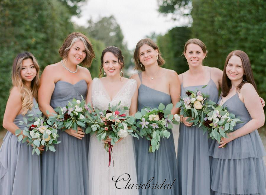 Newest Trendy Bridesmaid Dresses, Mismatched Custom Design Bridesmaid – ClaireBridal