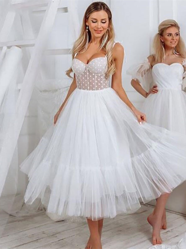 Spaghetti Long A-line Polka Dots Prom Dresses, A-line Prom Dresses, Cu ClaireBridal Spaghetti Long A-line Polka Dots Prom Dresses, A-line Prom Dresses, Cu ClaireBridal