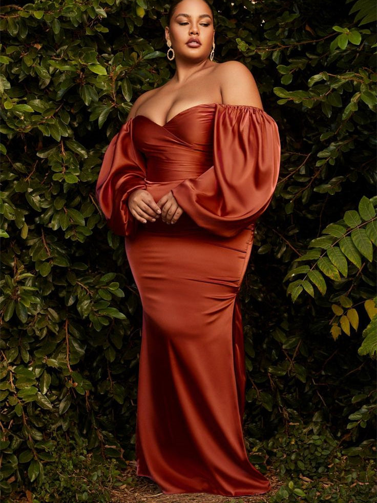 Off Shoulder Long Sleeves Mermaid Prom Dresses, Plus Size Prom Dresses ClaireBridal Off Shoulder Long Sleeves Mermaid Prom Dresses, Plus Size Prom Dresses ClaireBridal