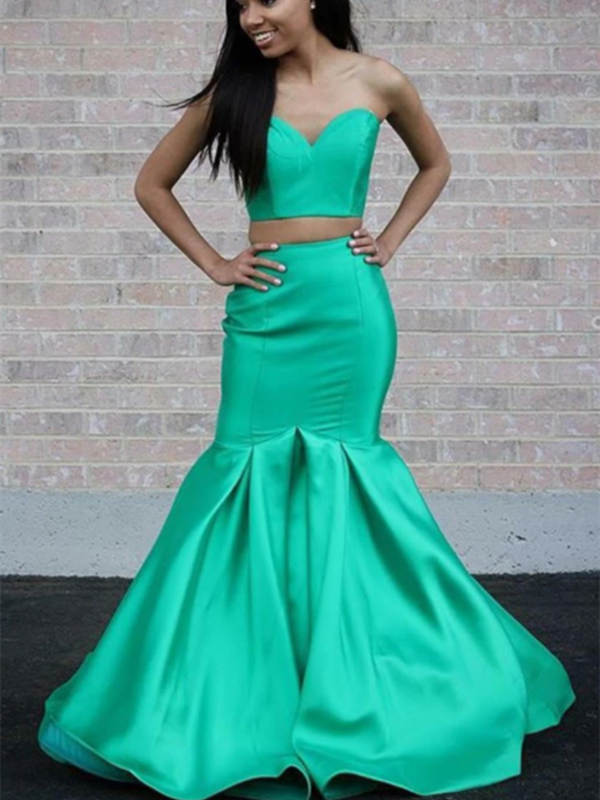 slim fit dress slacks Two Pieces Sweetheart Prom Dresses 2021, Mermaid Girl Graduation Eveni –  ClaireBridal
