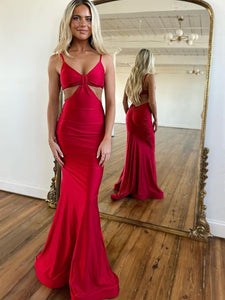 Spaghetti Straps Newest Prom Dresses, Mermaid 2024 Long Prom Dresses, Evening Party Dresses