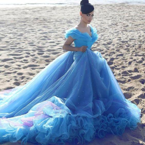 Baby Blue Prom Dress - Etsy