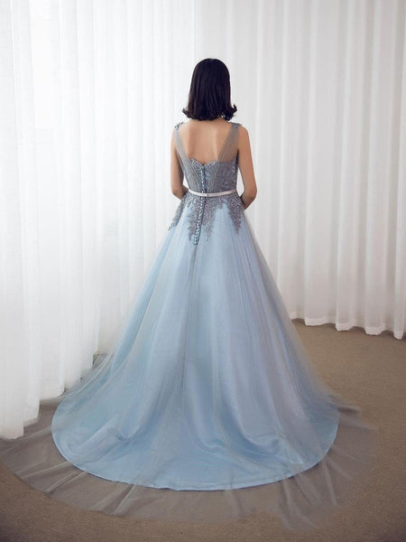 Elegant Lace Long Prom Dresses, Popular 2020 Prom Dresses, Afforfable Prom Dresses