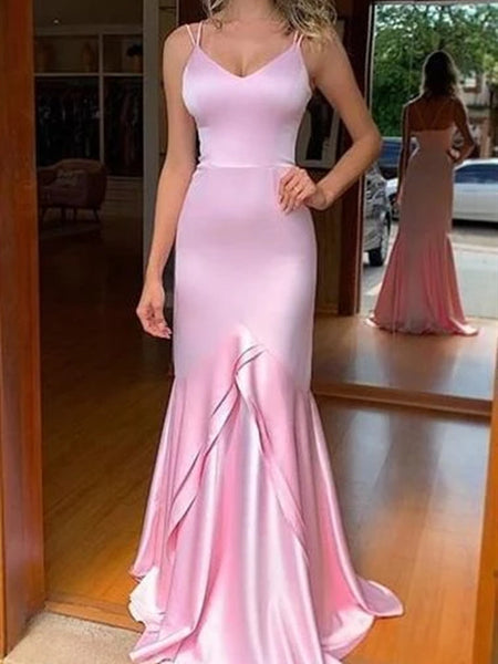 Elegant Mermaid Long Prom Dresses, Modest Evening Party Prom Dresses, 2020 Dresses