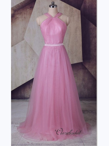 Simple A-line Party Prom Dresses Long, Newest Long Prom Dresses