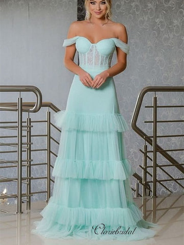 Newest Long 2020 Prom Dresses, Off Shoulder Fashion Prom Dresses, Prom Dresses