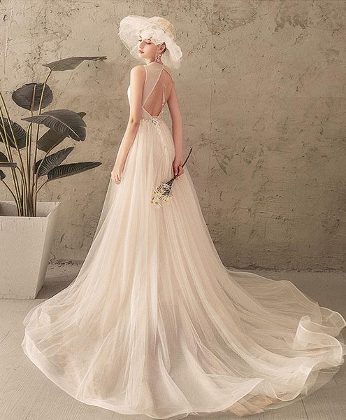 Elegant Newest Long Wedding Dresses, Popular Bridal Gowns, Lace Wedding Dresses