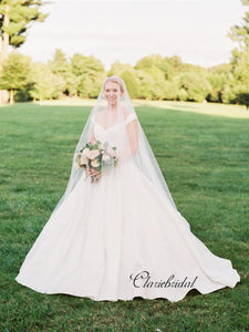 A-line Wedding Dresses, Off Shoulder Wedding Dresses, Bridal Gowns