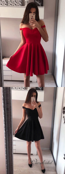 Off The Shoulder Homecoming Dresses, Cheap Homecoming Dresses