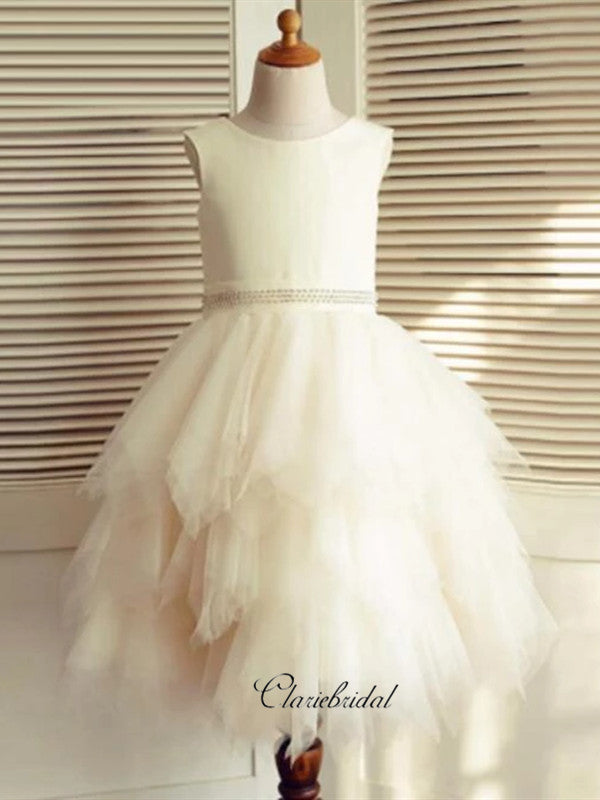 Cute Little Girl Dresses, Fluffy Wedding Flower Girl Dresses