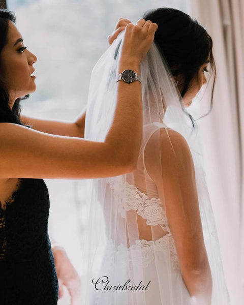 Newest Design Fancy Wedding Dresses, Unique Lace Wedding Dresses, Trendy Bridal Gown