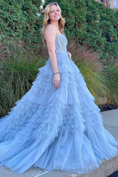 Elegant A-line Long Prom Dresses, Girl Party 2023 Prom Dresses, Sweetheart Newest Prom Dresses