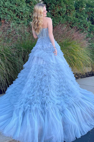 Elegant A-line Long Prom Dresses, Girl Party 2023 Prom Dresses, Sweetheart Newest Prom Dresses