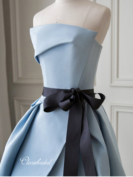 Modest Unique Design 2020 Newest Prom Dresses, Strapless Long Prom Dresses