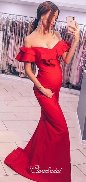 Off Shoulder Mermaid Prom Dresses, 2020 Newest Cheap Long Prom Dresses