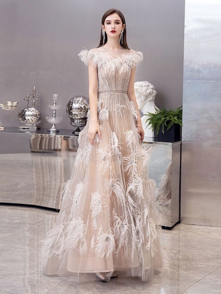 Luxury Fashion Long Prom Dresses, Unique Design Prom Dresses