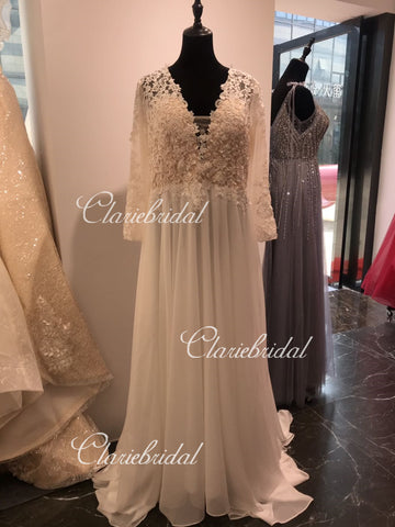 Feedback for Long Sleeves Lace Wedding Gown