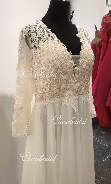 Feedback for Long Sleeves Lace Wedding Gown