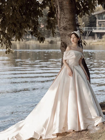 A-line Quality 2021 Newest Bridal Gowns, Ball Design Popular Wedding Dresses