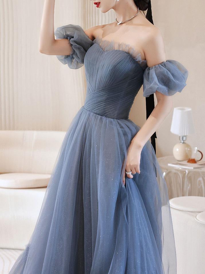 popular dresses 2022 Princess A-line Shiny Prom Dresses, 2022 Newest A-line Prom Dresses, Popular Dresses, Long Prom Dresses