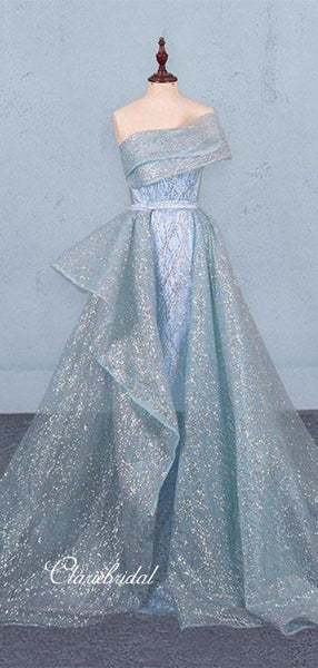 Glitter Fashion Long Prom Dresses, Elegant 2020 Newest Prom Dresses, Fancy Prom Dresses