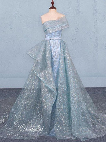 Glitter Fashion Long Prom Dresses, Elegant 2020 Newest Prom Dresses, Fancy Prom Dresses