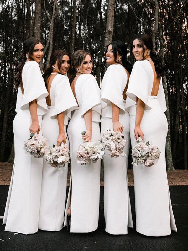 V-neck Popular Bridesmaid Dresses, 2020 Newest Long Bridesmaid Dresses, Wedding Guest Dresses