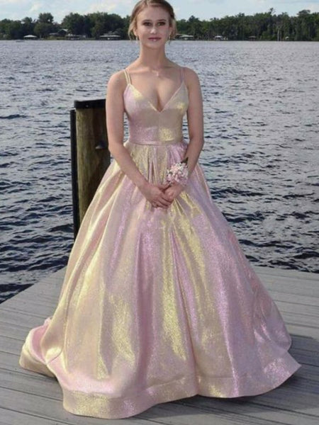 2020 Popular Glitter Long Prom Dresses, Modest Evening Party Prom Dresses