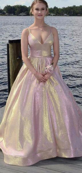2020 Popular Glitter Long Prom Dresses, Modest Evening Party Prom Dresses