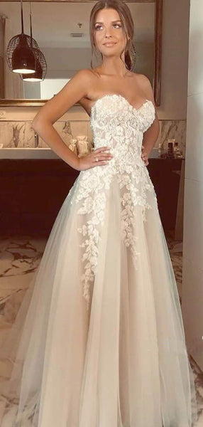 Newest Lace Fashion Wedding Dresses,A-line 2020 Wedding Dresses