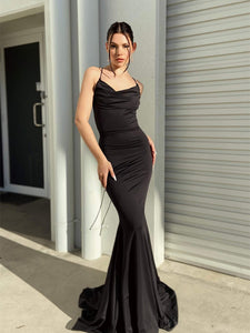 Sexy Black Mermaid Prom Dresses, Chic Long Prom Dresses, 2023 Party Dresses, Graduation Dress