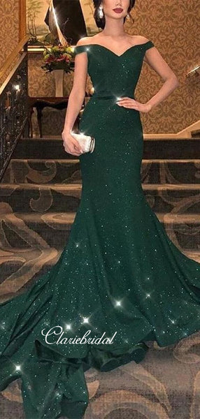 Newest 2020 Evening Party Prom Dresses, Off Shoulder Prom Dresses, Long Prom Dresses