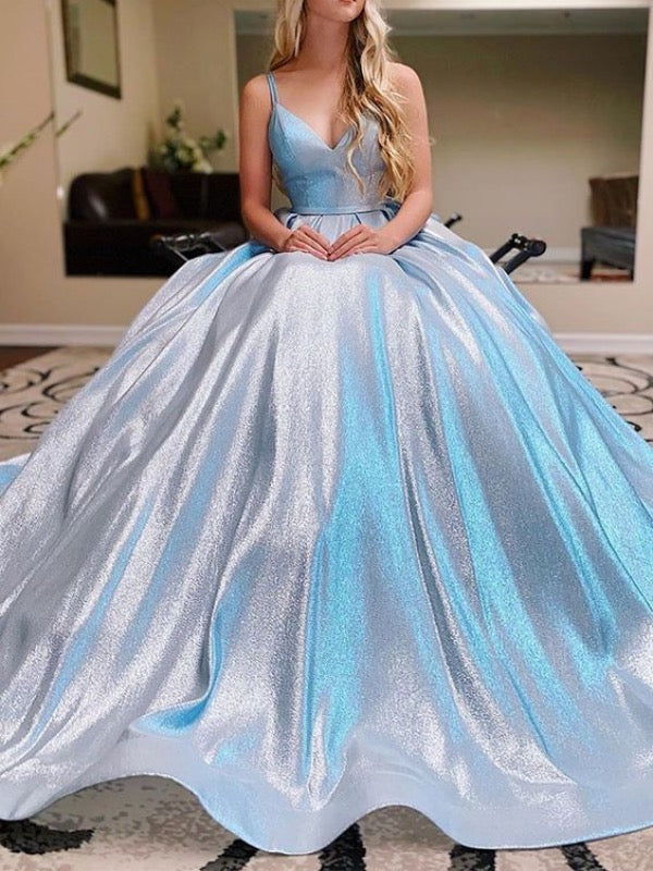 2020 Popular Design Shiny Long Prom Dresses, A-line Prom Dresses, Mode – ClaireBridal