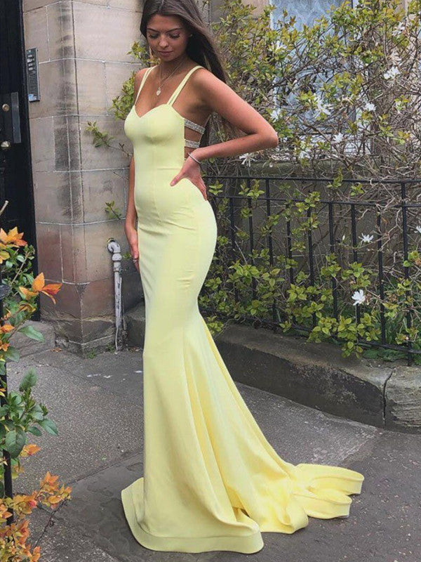 Mermaid Beaded Fashion Long 2020 Prom Dresses, Newest Popular Long Prom Dresses