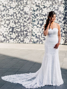 Lace Popular Wedding Dresses, 2020 Strapless Wedding Dresses, Bridal Gowns