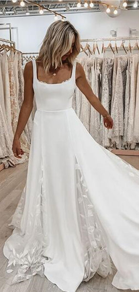 Popular A-line 2020 Wedding Dresses, Bridal Gowns, Modest Wedding Dresses