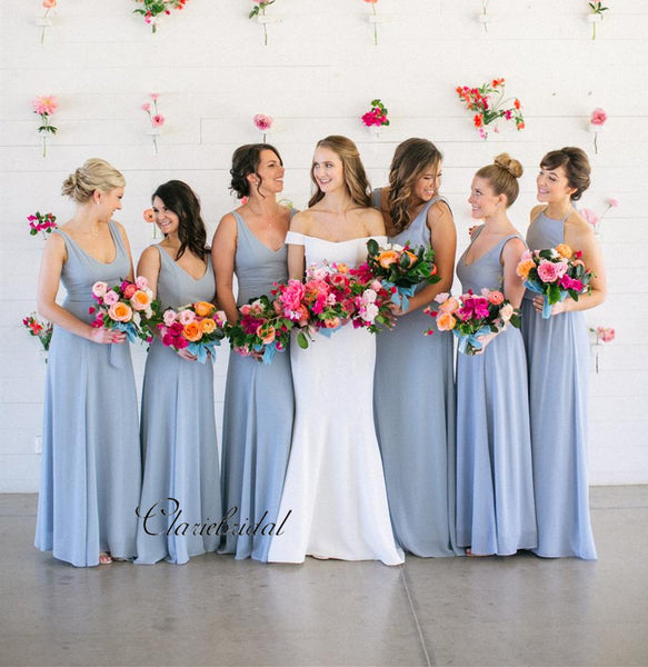 Blue A-line Bridesmaid Dresses, Popular Bridesmaid Dresses