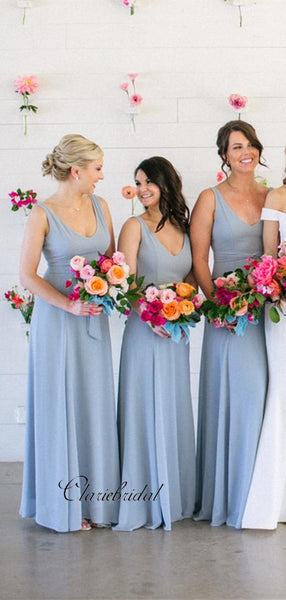 Blue A-line Bridesmaid Dresses, Popular Bridesmaid Dresses