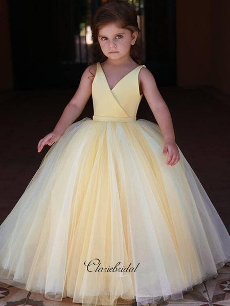 A-line Tulle Little Girl Princess Flower Girl Dresses