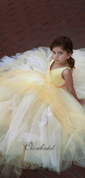 A-line Tulle Little Girl Princess Flower Girl Dresses