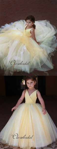 A-line Tulle Little Girl Princess Flower Girl Dresses