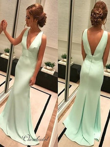 Simple Design Evening Party 2020 Prom Dresses, Cheap Mermaid Long Prom Dresses
