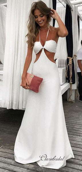 Halter Sexy Long Prom Dresses, Fashion 2020 Prom Dresses, Evening Party Prom Dresses