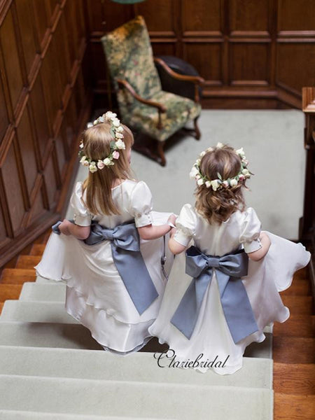 Princess Flower Girl Dresses, A-line Little Girl Wedding Dresses